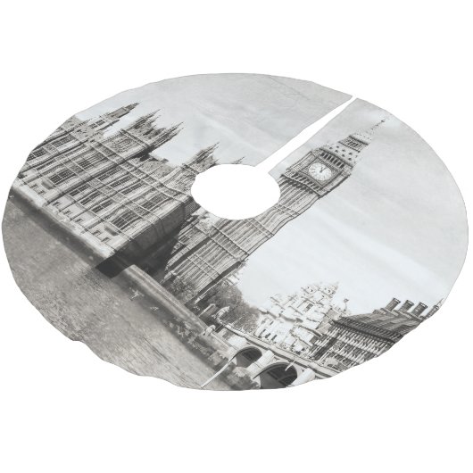 Oud Londen, zwart-wit. Kerstboom Rok (Gekanteld)