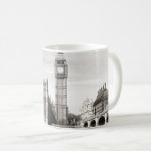 Oud Londen, zwart-wit. Koffiemok (Voorkant rechts)