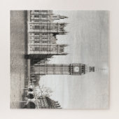 Oud Londen, zwart-wit. Legpuzzel (Horizontaal)