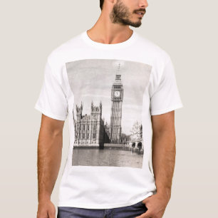 Oud Londen, zwart-wit. T-shirt