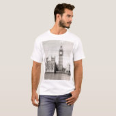 Oud Londen, zwart-wit. T-shirt (Voorkant volledig)