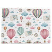 Oud luchtballonpatroon (1) groot cadeauzakje (Achterkant)