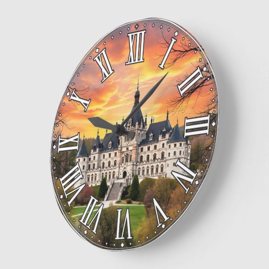 Oud majestueus kasteel grote klok (Hoek)