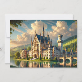 Oud majestueus kasteel kaart