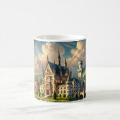 Oud majestueus kasteel koffiemok (Center)