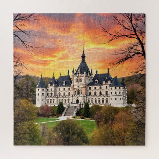 Oud majestueus kasteel legpuzzel (Verticaal)