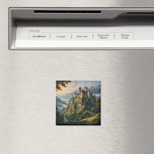 Oud majestueus kasteel magneet (Insitu (Vaatwasser))