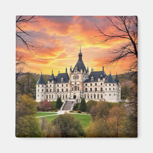 Oud majestueus kasteel magneet (Voorkant)