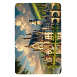 Oud majestueus kasteel magneet