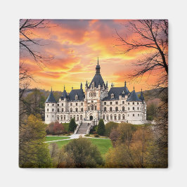 Oud majestueus kasteel magneet