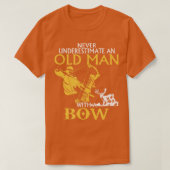 Oud Man Archery Compound Bow Deer Elk Big Game Hun T-shirt (Design voorkant)