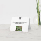 Oud Man Baard Lichen Note Kaart (Achterkant)