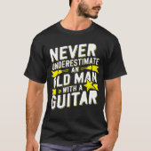 Oud Man, Big Sound – Guitar Wisdom T-shirt (Voorkant)