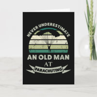 Oud Man bij Parachuting Funny Dad Gift