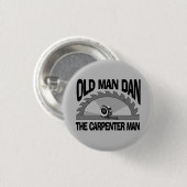 Oud Man Dan Carpenter Man Lumber Builder Funny Ronde Button 3,2 Cm (Voorkant /achterkant)