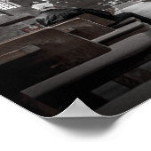 Oud Man dat alleen bidden in de Gothische kerk Poster (Hoek)