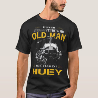 Oud Man dat Huey vlucht T-shirt