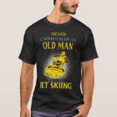 Oud Man dat van jetskiën houdt T-shirt (Voorkant)