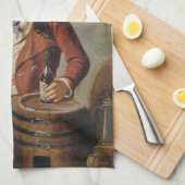 Oud Man Drink bietenverf Theedoek (Quarter Fold)