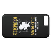 Oud Man - een drummer Case-Mate iPhone Case (Achterkant (Horizontaal))
