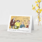 Oud Man en zijn "Trophy" Vrouw jubileumkaart Kaart (Gele Bloem)