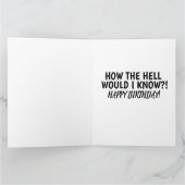 OUD MAN, GEHEIM VOOR JEUGD Wenskaart Kaart (Binnen)