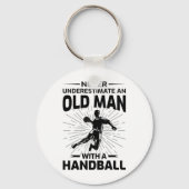 Oud Man handbalspeler pa opa Sleutelhanger (Voorkant)