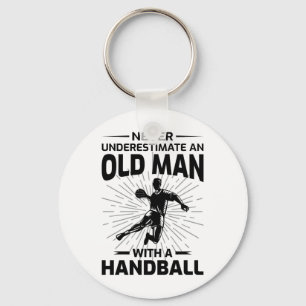 Oud Man handbalspeler pa opa Sleutelhanger