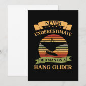 Oud Man Hang glijder Glijding Extreme Sportgi Kaart (Voorkant / Achterkant)
