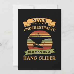 Oud Man Hang glijder Glijding Extreme Sportgi Kaart