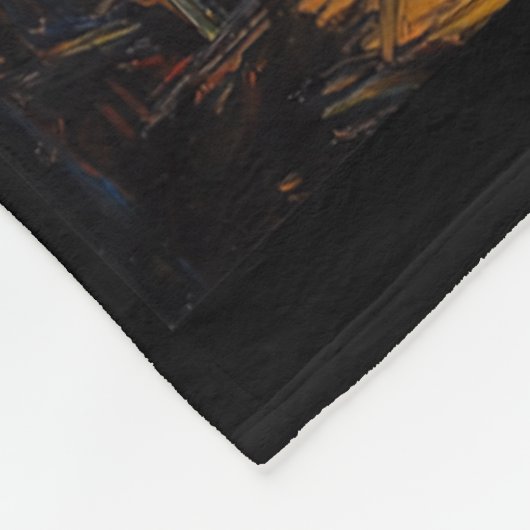 Oud Man Hoe Jetski Jet Ski Jet Ski Fleece Deken (Hoek)