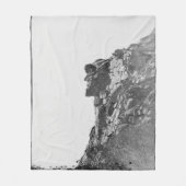 Oud Man in de bergdeken Fleece Deken (Voorkant)