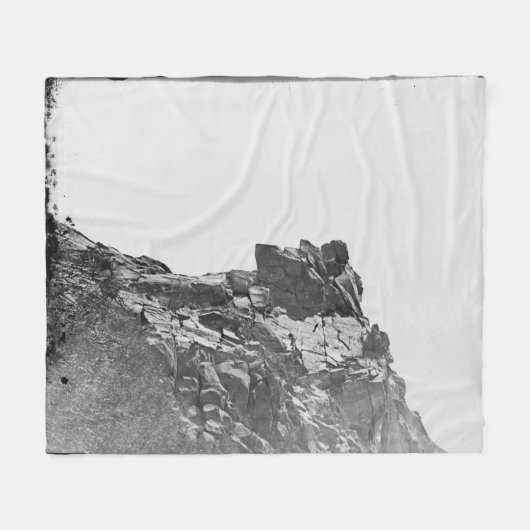 Oud Man in de bergdeken Fleece Deken (Voorkant (Horizontaal))