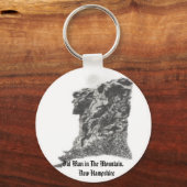 Oud Man in de bergen, NH-Artiest's Pen Schets Sleutelhanger (Voorkant)