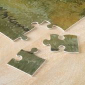 Oud Man in de bergen, NH Waterverf Poster Legpuzzel (Zijkant)