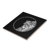 Oud Man in de keramische bergtegel Tegeltje (Zijkant)