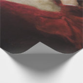 Oud Man in een rode kat (kerstmis) Cadeaupapier (Hoek)