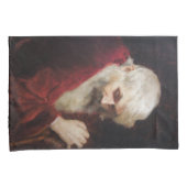 Oud Man in een rode kat (kerstmis) Kussensloop (Voorkant-Rechts)