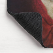 Oud Man in een rode kat (kerstmis) Muismat (Hoek)