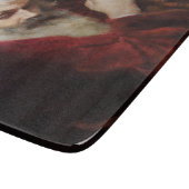 Oud Man in een rode kat (kerstmis) Snijplank (Hoek)