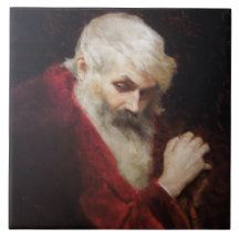 Oud Man in een rode kat (kerstmis)