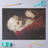 Oud Man in een rode kat (kerstmis) Tissuepapier (Craft)