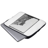 Oud Man in het Mountain Computer Hoesje Laptop Sleeve (Voorkant onderkant)