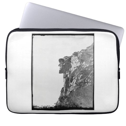 Oud Man in het Mountain Computer Hoesje Laptop Sleeve (Voorkant)