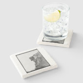 Oud Man in het Onderzetter (Zijkant)