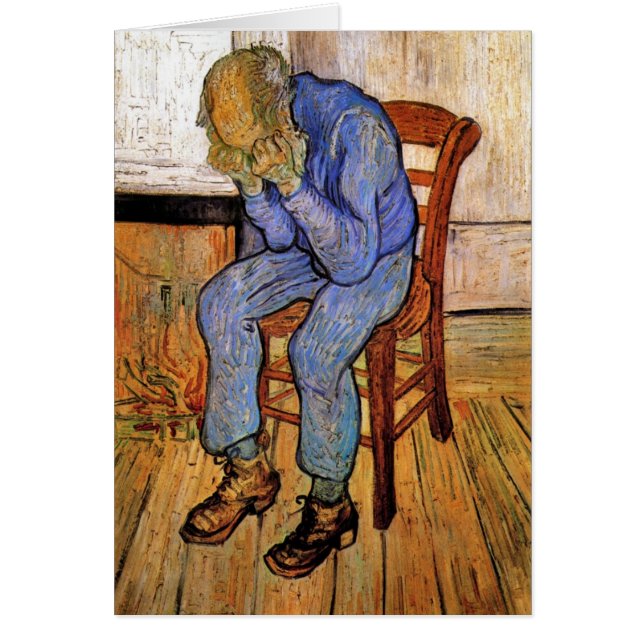 Oud Man in Sorrow door Vincent van Gogh 1890 (Voorkant)
