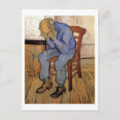 Oud Man in Sorrow Van Gogh Fine Art Briefkaart (Voorkant)