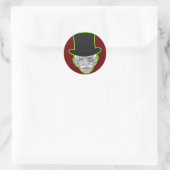 Oud Man Manopoly Ronde Sticker (Tas)