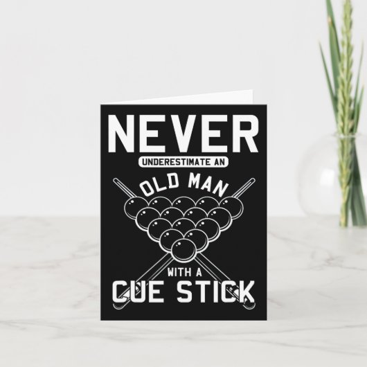 Oud Man met blikvangerspier Kaart (Voorkant)