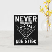 Oud Man met blikvangerspier Kaart (Gele Bloem)